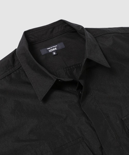 COMME des GARCONS HOMME(コム デ ギャルソン・オム)の「COTTON NYLON SHIRTS(シャツ/ブラウス・メンズ・ブラック/ホワイト・XS/S/M/L)」の4枚目の写真