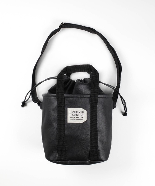 FREDRIK PACKERS(フレドリックパッカーズ)の「【FREDRIK PACKERS】DRAWSTRING MINI TOTE ECO LEATHER ドローストリング ミニ トート エコ レザー(トートバッグ・レディース・ブラック・FREE)」の10枚目の写真