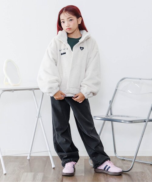 セール】あったかフロントジップワイドパンツ（その他パンツ）｜algy