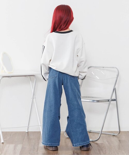 algy（アルジー）の「あったかフロントジップワイドパンツ（その他パンツ・キッズ・ブラック/ブルー・XX-SMALL/X-SMALL/SMALL/MEDIUM）」の7枚目の写真