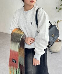 U.S. POLO ASSN.（ユーエスポロアッスン）の「クロップド裏起毛プルオーバー（スウェット）」