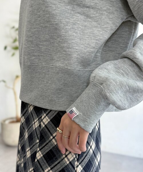 U.S. POLO ASSN.(ユーエスポロアッスン)の「クロップド裏起毛プルオーバー(スウェット・レディース・レッド/グリーン/ブラック/グレー系その他/グレー・FREE)」の19枚目の写真