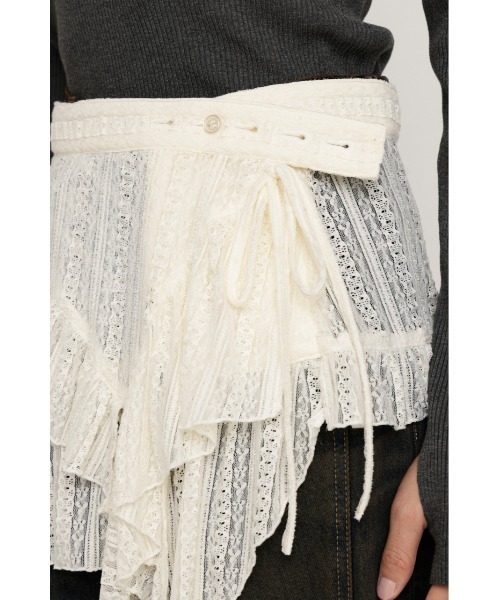 SLY（スライ）の「WRAP LACE SKIRT BELT ラップ レーススカート ベルト