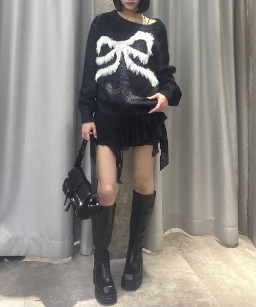 SLY（スライ）の「WRAP LACE SKIRT BELT ラップ レーススカート ベルト