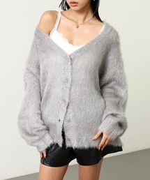 ANAP（アナップ）の「ラメシャギーニットカーディガン（カーディガン/ボレロ）」