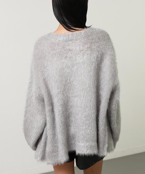 ANAP（アナップ）の「ラメシャギーニットカーディガン（カーディガン/ボレロ・レディース・ブラウン/ピンク/グレー・F）」の17枚目の写真