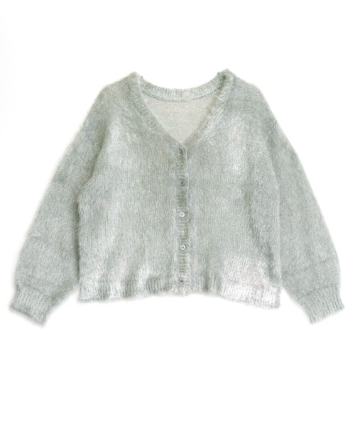 ANAP（アナップ）の「ラメシャギーニットカーディガン（カーディガン/ボレロ・レディース・ブラウン/ピンク/グレー・F）」の5枚目の写真