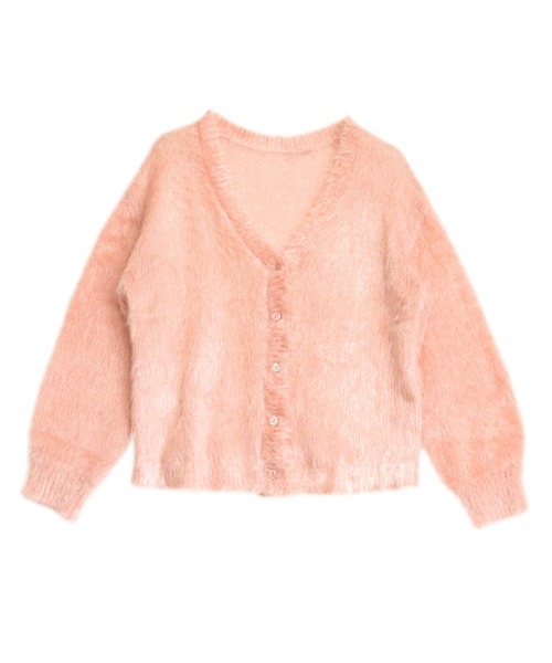 ANAP（アナップ）の「ラメシャギーニットカーディガン（カーディガン/ボレロ・レディース・ブラウン/ピンク/グレー・F）」の7枚目の写真