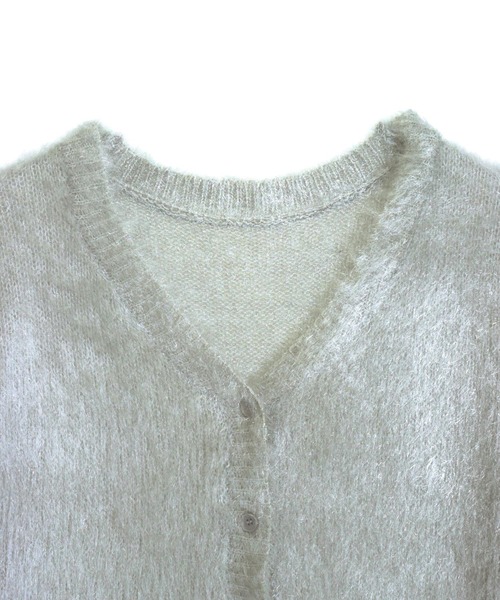 ANAP（アナップ）の「ラメシャギーニットカーディガン（カーディガン/ボレロ・レディース・ブラウン/ピンク/グレー・F）」の9枚目の写真