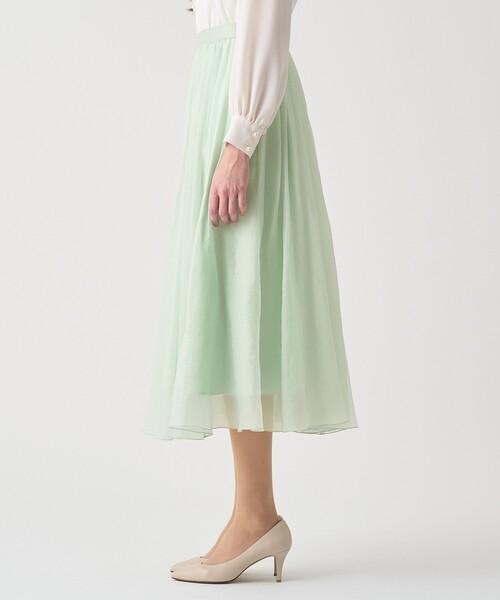 ANAYI(アナイ)の「【Eternal Line 2026】オーガンジーエアリープリーツ スカート(スカート・レディース・アイボリー/コーラル/ネイビー/ミント・34/36/38)」の6枚目の写真