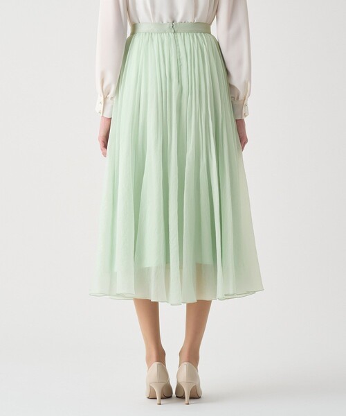ANAYI(アナイ)の「【Eternal Line 2026】オーガンジーエアリープリーツ スカート(スカート・レディース・アイボリー/コーラル/ネイビー/ミント・34/36/38)」の7枚目の写真