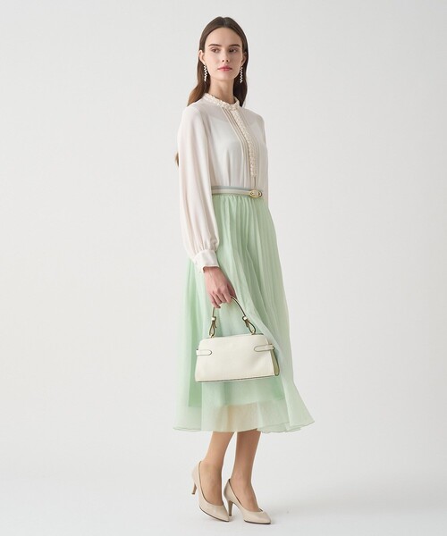 ANAYI(アナイ)の「【Eternal Line 2026】オーガンジーエアリープリーツ スカート(スカート・レディース・アイボリー/コーラル/ネイビー/ミント・34/36/38)」の12枚目の写真