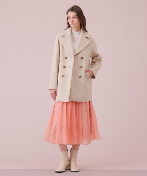 ANAYI(アナイ)の「【Eternal Line 2026】オーガンジーエアリープリーツ スカート(スカート・レディース・アイボリー/コーラル/ネイビー/ミント・34/36/38)」の13枚目の写真