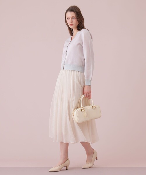 ANAYI(アナイ)の「【Eternal Line 2026】オーガンジーエアリープリーツ スカート(スカート・レディース・アイボリー/コーラル/ネイビー/ミント・34/36/38)」の21枚目の写真