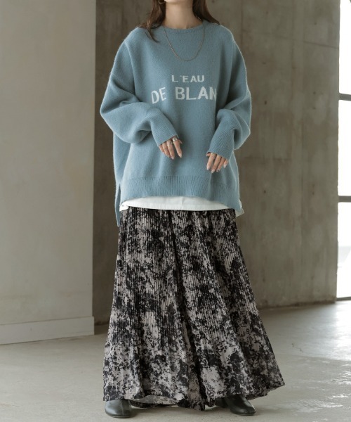 HUG.U(ハグユー)の「「まさかの裏起毛」 こっそり暖か シフォンワイドパンツ(その他パンツ・レディース・ブラック/ネイビー/イエロー/ブラウン・レギュラー丈/トール丈)」の15枚目の写真