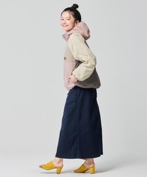 KRIFF MAYER Lady's Collection（クリフメイヤーレディースコレクション）の「【リバーシブル・2WAY】ひっくりライトジャケット（マウンテンパーカー・レディース・ベージュ/チャコール/ライトブルー/ナチュラル・LARGE/MEDIUM）」の10枚目の写真