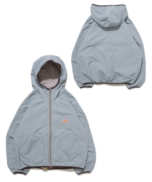 KRIFF MAYER Lady's Collection（クリフメイヤーレディースコレクション）の「【リバーシブル・2WAY】ひっくりライトジャケット（マウンテンパーカー・レディース・ベージュ/チャコール/ライトブルー/ナチュラル・LARGE/MEDIUM）」の16枚目の写真