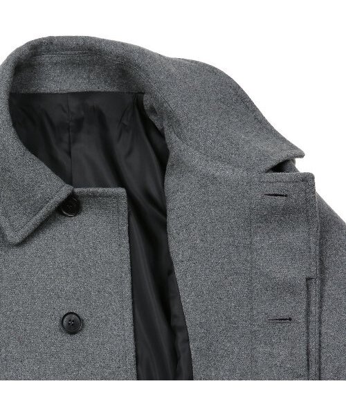 sortie(ソルティ)の「Bonheur Wool Balmacaan Coat (Gray)(チェスターコート・メンズ・その他・LARGE/MEDIUM/X-LARGE)」の3枚目の写真