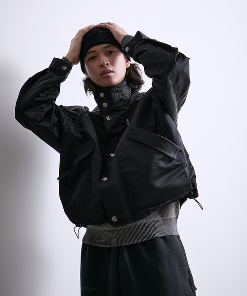 PARIS SAINT-GERMAIN(パリサンジェルマン)の「【Paris Saint-Germain / パリ・サン=ジェルマン】 JP Stand Collar Short Blouson(その他アウター・メンズ・ブラック/ブラウン・LARGE/MEDIUM)」の11枚目の写真