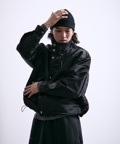 PARIS SAINT-GERMAIN(パリサンジェルマン)の「【Paris Saint-Germain / パリ・サン=ジェルマン】 JP Stand Collar Short Blouson(その他アウター・メンズ・ブラック/ブラウン・LARGE/MEDIUM)」の12枚目の写真