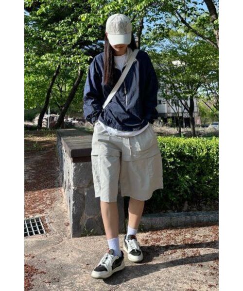 SEARCH410(サーチ410)の「ナイロンハーフポケットショーツグレー(その他パンツ・メンズ・その他・MEDIUM)」の5枚目の写真