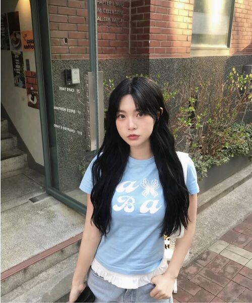 VETEZE(ベテゼ)の「オブにABAスタリボンハーフTシャツ(ブラック)(Tシャツ/カットソー・レディース・ブラック・SMALL/MEDIUM)」の7枚目の写真