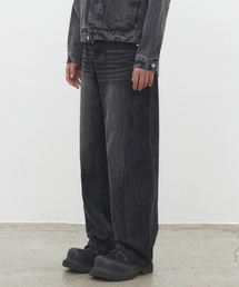 DECET（デケト）の「Curved Wide Jeans DCPT033CRBlackB（デニムパンツ）」