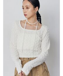 MURUA | リボンタイフェザートップス(Tシャツ/カットソー)