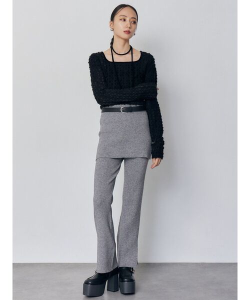 MURUA(ムルーア)の「リボンタイフェザートップス(Tシャツ/カットソー・レディース・ブラック/ブラウン/ホワイト・FREE)」の8枚目の写真