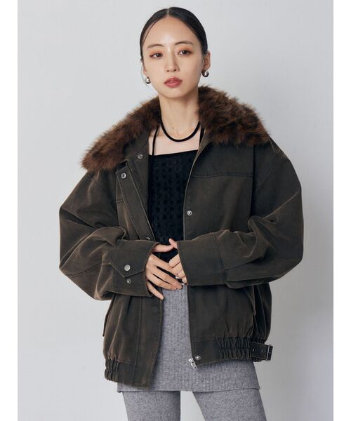 MURUA(ムルーア)の「リボンタイフェザートップス(Tシャツ/カットソー・レディース・ブラック/ブラウン/ホワイト・FREE)」の10枚目の写真