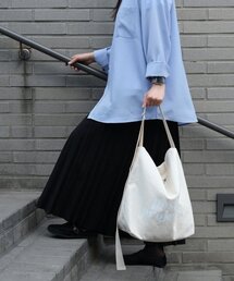 POSH-PROJECTS（ポッシュプロジェクト）の「E137 カンガルーバッグ ラージ ホワイト（エコバッグ/サブバッグ）」