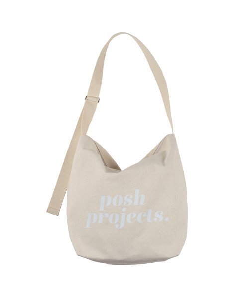 POSH-PROJECTS（ポッシュプロジェクト）の「E137 カンガルーバッグ ラージ ホワイト（エコバッグ/サブバッグ・レディース・ホワイト・FREE）」の4枚目の写真
