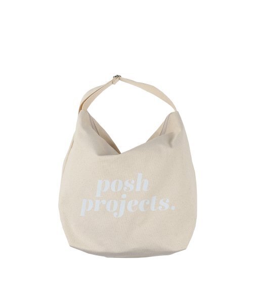 POSH-PROJECTS（ポッシュプロジェクト）の「E137 カンガルーバッグ ラージ ホワイト（エコバッグ/サブバッグ・レディース・ホワイト・FREE）」の5枚目の写真
