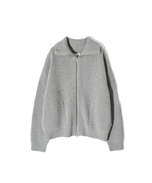 Marshall Full Zip Up Rib Knit Multi Gray