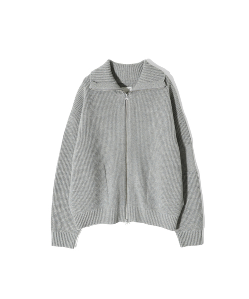 HORLISUN(ホーリーサン)の「Marshall Full Zip Up Rib Knit Multi Gray(ニット/セーター・メンズ・その他・LARGE/MEDIUM)」の1枚目の写真