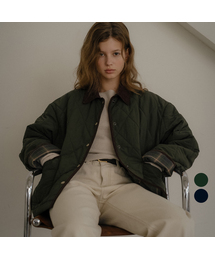 Classic collar point quilting jumper [TIWT02JP02]_2color
