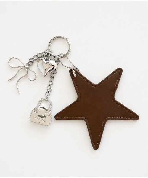pyornim（ピョルニム）の「【お気に入り数2.3万突破★】【2WAY】【A4サイズ対応】【チャーム付き】フェイクレザー スターチャーム付き ショルダー ボストンバッグ（トートバッグ・レディース・ブラウン/レッド/ダークブラウン/ブラック・F）」の11枚目の写真