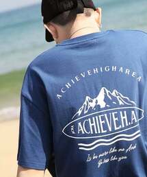 ACHA（アチャ）の「Holiday short sleeves _ Ash blue（Tシャツ/カットソー）」