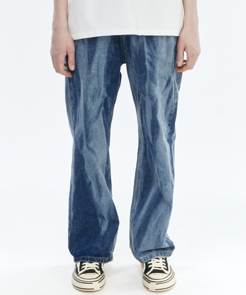 THE GREATEST(ザ グレイテスト)の「Washed Denim Pants Blue(デニムパンツ・メンズ・その他・FREE)」の2枚目の写真