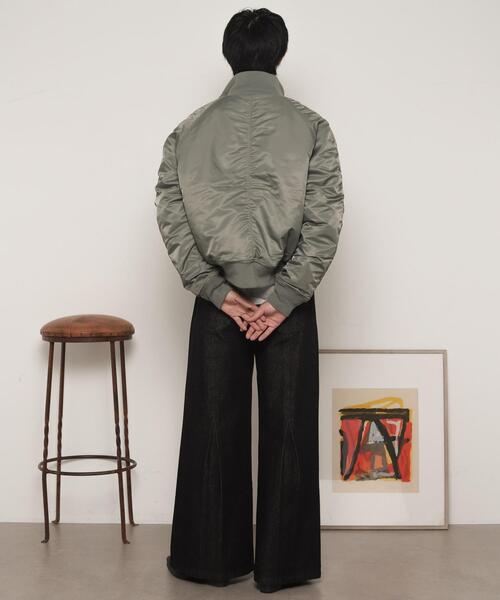 LUCY(ルーシー)の「LUCY/ナイロンスタンドブルゾン(ミリタリージャケット・メンズ・カーキ/ブラック・MEDIUM/LARGE)」の17枚目の写真