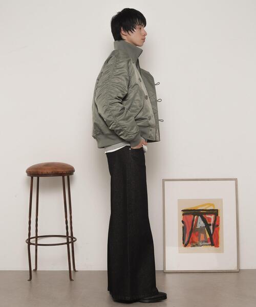 LUCY(ルーシー)の「LUCY/ナイロンスタンドブルゾン(ミリタリージャケット・メンズ・カーキ/ブラック・MEDIUM/LARGE)」の18枚目の写真