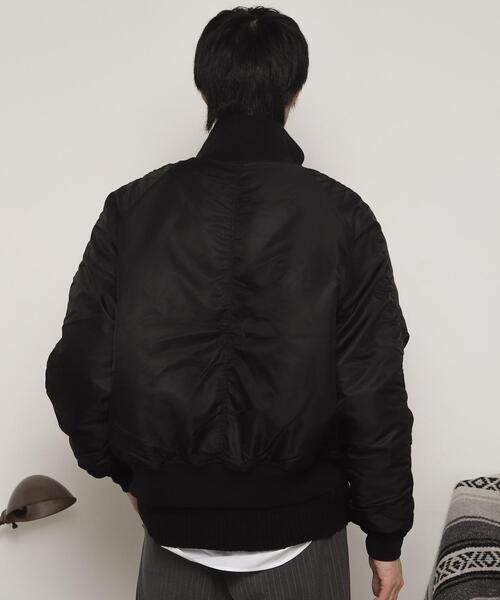 LUCY(ルーシー)の「LUCY/ナイロンスタンドブルゾン(ミリタリージャケット・メンズ・カーキ/ブラック・MEDIUM/LARGE)」の21枚目の写真