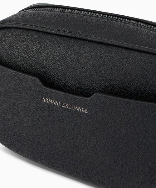 ARMANI EXCHANGE(アルマーニエクスチェンジ)の「【A|X アルマーニ エクスチェンジ】AXロゴ ポーチ/セカンドバッグ(ポーチ・メンズ・ブラック・FREE)」の3枚目の写真