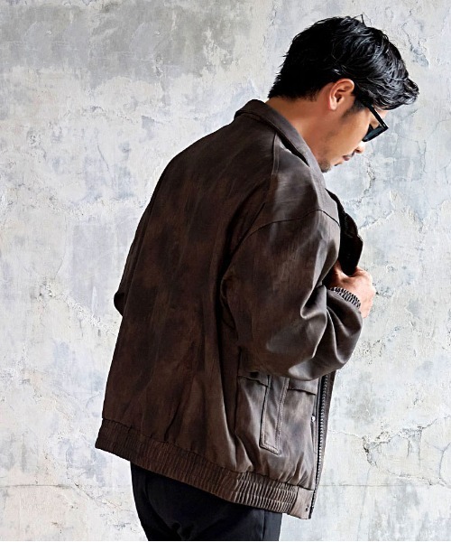 CavariA(キャバリア)の「『CavariA/キャバリア』PUスタンドJKT(ブルゾン・メンズ・ブラック/ブラウン・M/L)」の18枚目の写真