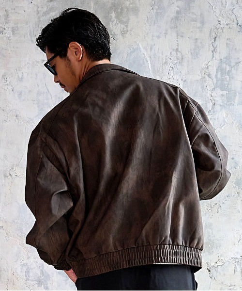 CavariA(キャバリア)の「『CavariA/キャバリア』PUスタンドJKT(ブルゾン・メンズ・ブラック/ブラウン・M/L)」の17枚目の写真