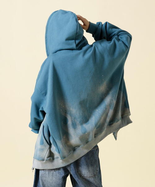 SIS（エスアイエス）の「SIS/エスアイエス/Fire Pattern Zip Hoodie（パーカー・レディース・グレー/ブルー・F）」の18枚目の写真