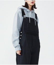 THESTORI（ザ・ストリ）の「Cotton Overall Suspender Pants (Black)（サロペット/オーバーオール・レディース）」