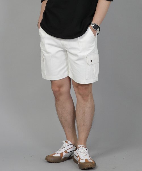 SAINTCREW(セントクルー)の「レトロラインカーゴショーツ RBC-340 ホワイト(その他パンツ・レディース・その他・MEDIUM/LARGE/X-LARGE)」の1枚目の写真