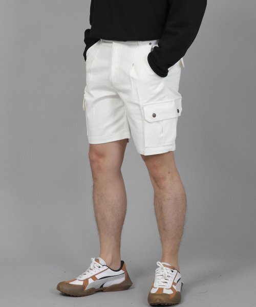 SAINTCREW(セントクルー)の「レトロラインカーゴショーツ RBC-340 ホワイト(その他パンツ・レディース・その他・MEDIUM/LARGE/X-LARGE)」の5枚目の写真