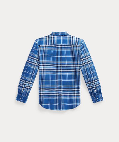POLO RALPH LAUREN CHILDRENSWEAR(ポロ ラルフ ローレン チルドレンズウェア)の「チェック コットン オックスフォード シャツ(シャツ/ブラウス・キッズ・ブルー・L)」の4枚目の写真